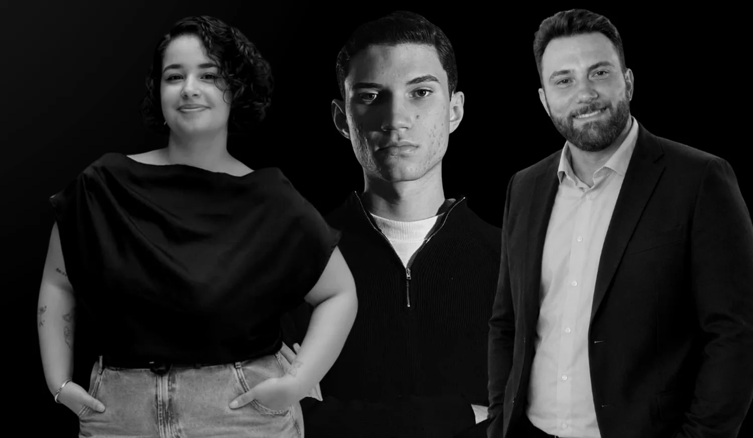 José Henrique, Carolaine e Henrike Naegele — núcleo sênior do Grupo 3N
