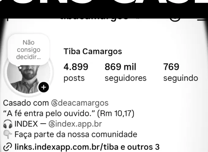 Perfil de Tiba Camargos — 869 mil seguidores